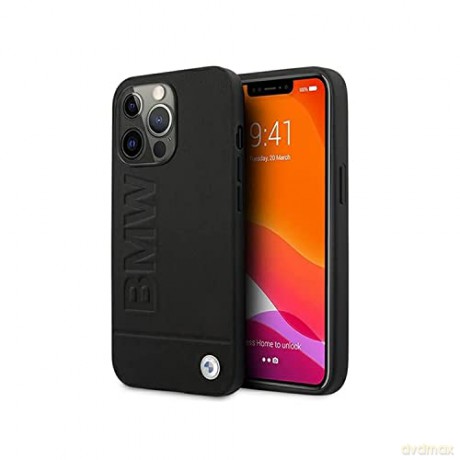 Etui BMW Signature Logo Imprint na iPhone 13 Pro Max - czarne