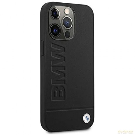 Etui BMW Signature Logo Imprint na iPhone 13 Pro Max - czarne