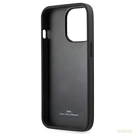 Etui BMW Signature Logo Imprint na iPhone 13 Pro Max - czarne