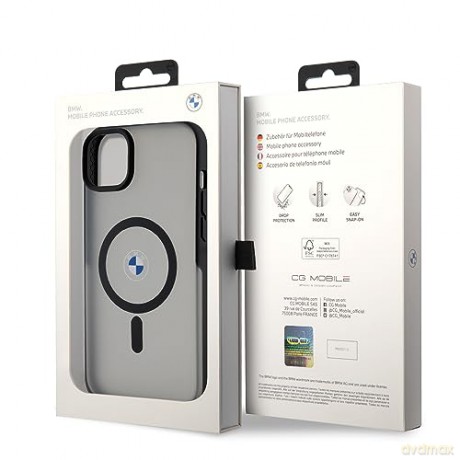 Etui BMW Signature MagSafe na iPhone 14 Plus - czarne