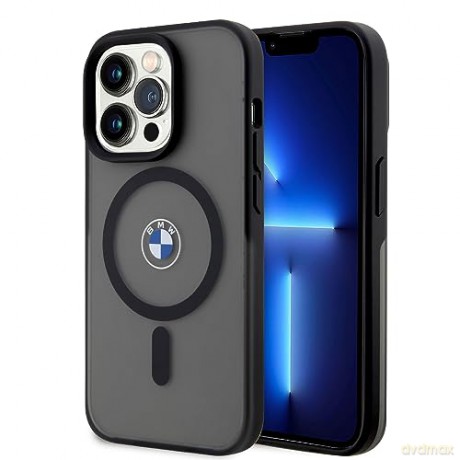 Etui BMW Signature MagSafe na iPhone 14 Pro - czarne