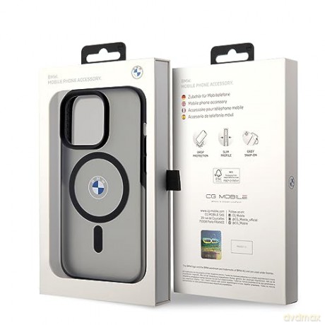 Etui BMW Signature MagSafe na iPhone 14 Pro Max - czarne