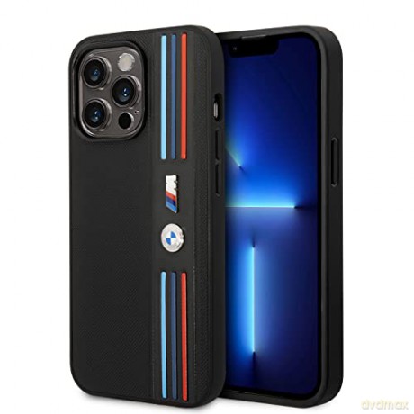 Etui BMW Tricolor M Collection na iPhone 14 Pro - czarne
