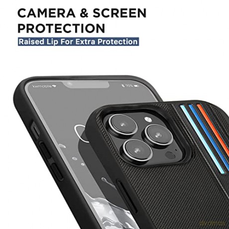 Etui BMW Tricolor M Collection na iPhone 14 Pro - czarne
