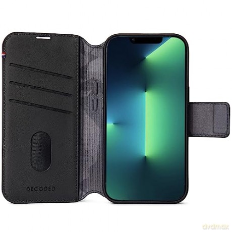 Etui Decoded Detachable Wallet Case skórzane z MagSafe do iPhone 14 Plus - czarne
