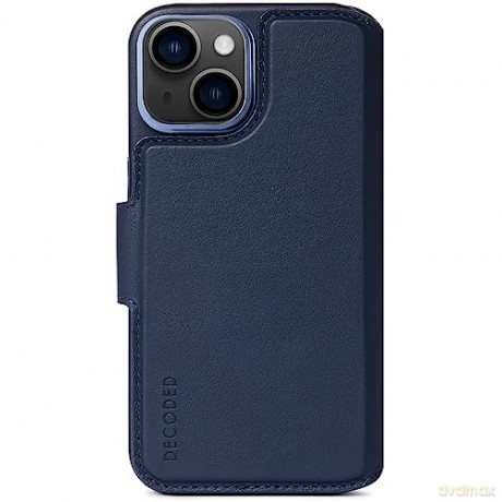 Etui Decoded Detachable Wallet Case skórzane z MagSafe do iPhone 14 Plus - granatowe
