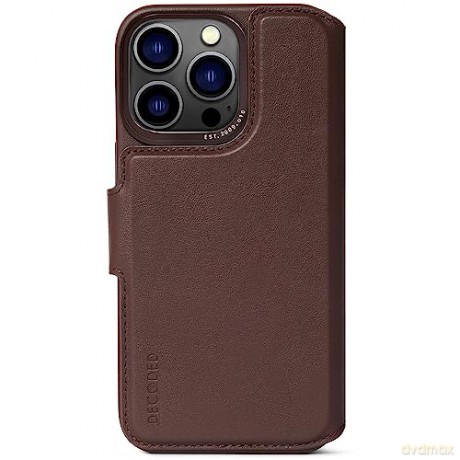 Etui Decoded Detachable Wallet Case skórzane z MagSafe do iPhone 14 Pro Max - brązowe
