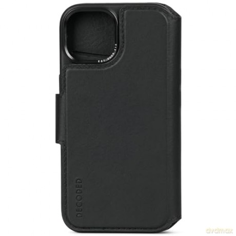 Etui Decoded Detachable Wallet Case skórzane z MagSafe do iPhone 15 - czarne