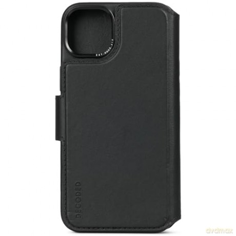 Etui Decoded Detachable Wallet Case skórzane z MagSafe do iPhone 15 Plus - czarne