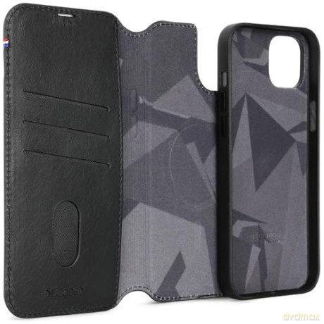 Etui Decoded Detachable Wallet Case skórzane z MagSafe do iPhone 15 Plus - czarne