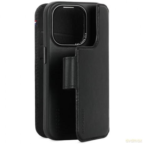 Etui Decoded Detachable Wallet Case skórzane z MagSafe do iPhone 15 Pro - czarne