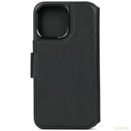 Etui Decoded Detachable Wallet Case skórzane z MagSafe do iPhone 15 Pro Max - czarne