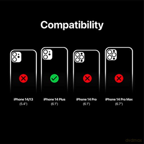 Etui Decoded Leather Back Cover skórzane z MagSafe do iPhone 14 Plus - czarne