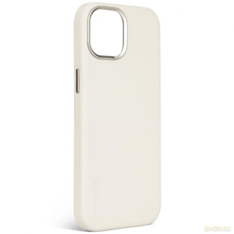 Etui Decoded Leather Back Cover skórzane z MagSafe do iPhone 15 - beżowe