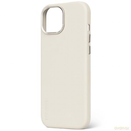 Etui Decoded Leather Back Cover skórzane z MagSafe do iPhone 15 - beżowe