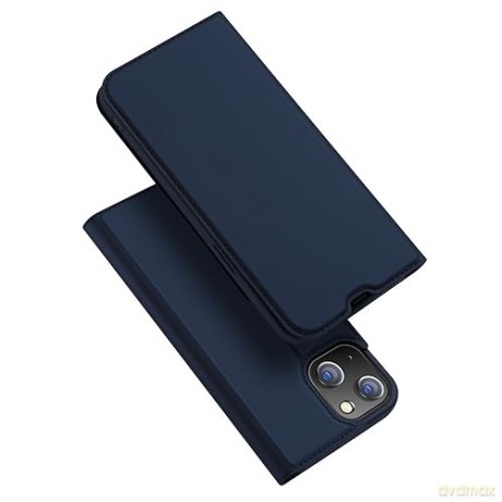 Etui do iPhone 15 Plus pokrowiec z klapką i portfelem Dux Ducis Skin Pro - niebieskie