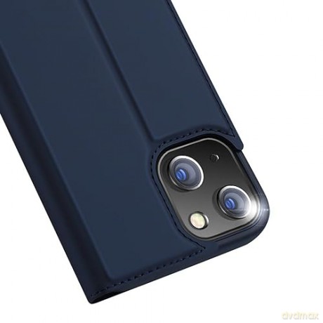 Etui do iPhone 15 Plus pokrowiec z klapką i portfelem Dux Ducis Skin Pro - niebieskie