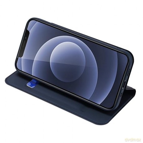 Etui do iPhone 15 Plus pokrowiec z klapką i portfelem Dux Ducis Skin Pro - niebieskie