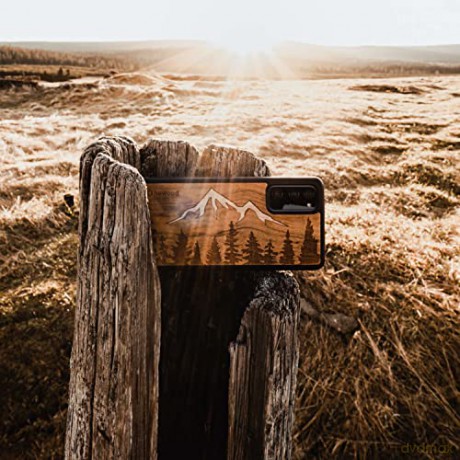 Etui drewniane na iPhone 12/12 Pro Bewood Góry Imbuia