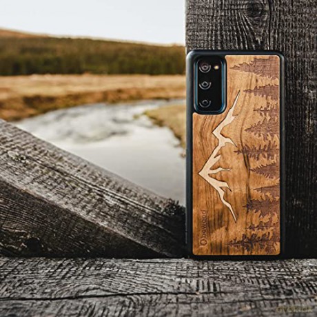 Etui drewniane na iPhone 12/12 Pro Bewood Góry Imbuia