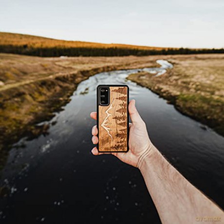 Etui drewniane na iPhone 12/12 Pro Bewood Góry Imbuia