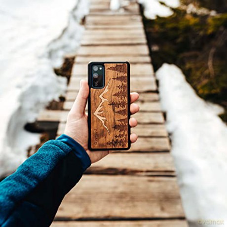 Etui drewniane na iPhone 12/12 Pro Bewood Góry Imbuia