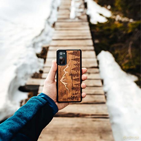 Etui drewniane na iPhone 13 Bewood Góry Imbuia