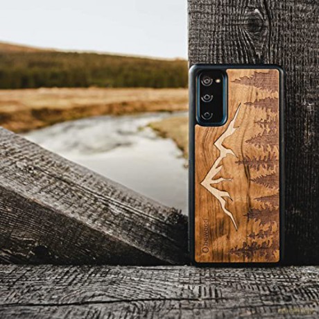 Etui drewniane na iPhone 13 Bewood Góry Imbuia