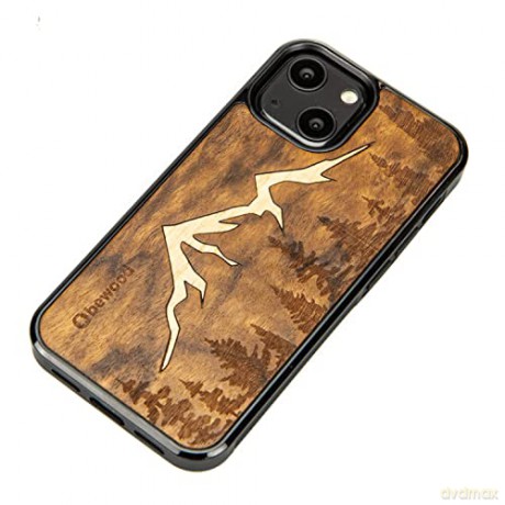 Etui drewniane na iPhone 13 Mini Bewood Góry Imbuia