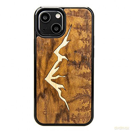 Etui drewniane na iPhone 13 Mini Bewood Góry Imbuia