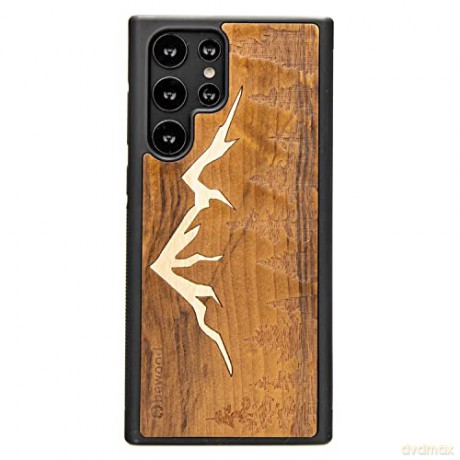 Etui drewniane na Samsung Galaxy S22 Ultra Bewood Góry Imbuia