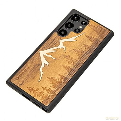 Etui drewniane na Samsung Galaxy S22 Ultra Bewood Góry Imbuia