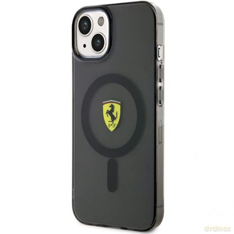 Etui Ferrari Translucent MagSafe na iPhone 14 - czarne