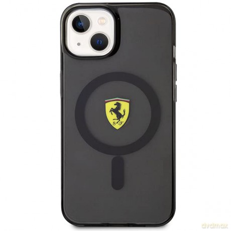 Etui Ferrari Translucent MagSafe na iPhone 14 - czarne