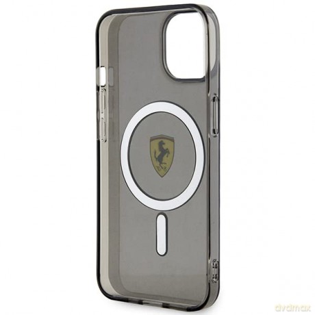 Etui Ferrari Translucent MagSafe na iPhone 14 - czarne