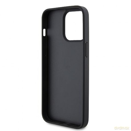 Etui Ferrari Twist Metal Logo na iPhone 15 Pro Max - czarne