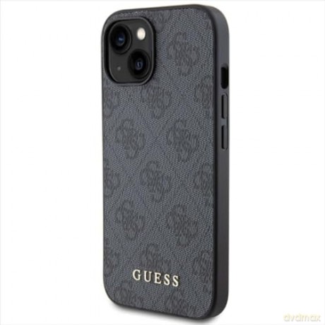 Etui Guess 4G Big Metal Logo na iPhone 15 Plus - szare