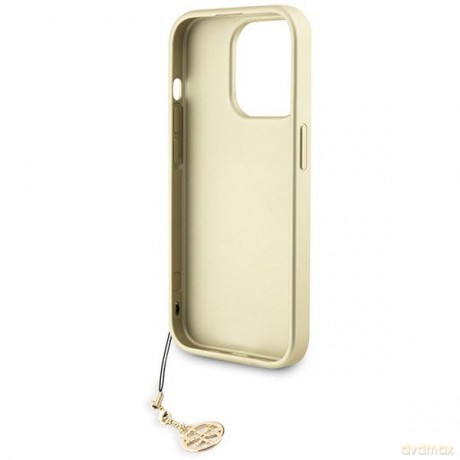 Etui Guess 4G Charms Collection do iPhone 15 Pro Max - brązowe