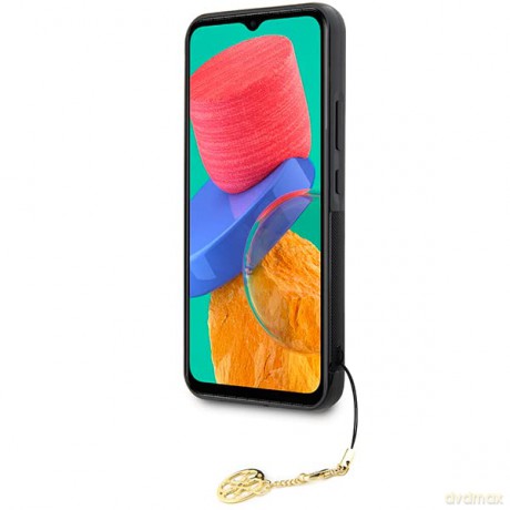 Etui Guess 4G Charms Collection na Samsung Galaxy A34 5G - brązowe