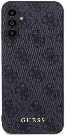 Etui Guess 4G Metal Gold Logo na Samsung Galaxy A14 - szare