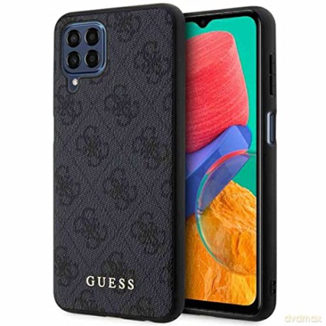 Etui Guess 4G Metal Gold Logo na Samsung Galaxy M33 5G - szare