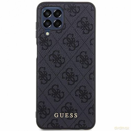 Etui Guess 4G Metal Gold Logo na Samsung Galaxy M33 5G - szare