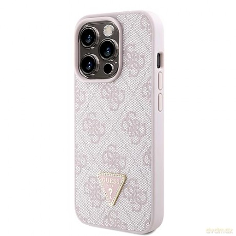 Etui Guess Crossbody 4G Metal Logo do iPhone 15 Pro - różowe