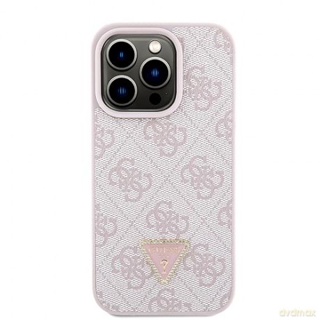 Etui Guess Crossbody 4G Metal Logo do iPhone 15 Pro - różowe