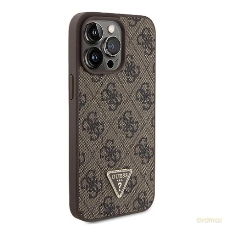 Etui Guess Crossbody 4G Metal Logo do iPhone 15 Pro Max - brązowe