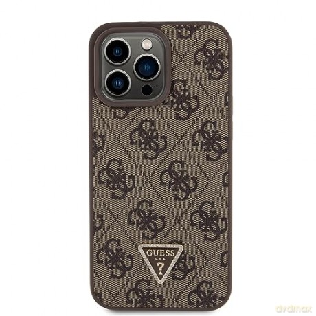 Etui Guess Crossbody 4G Metal Logo do iPhone 15 Pro Max - brązowe