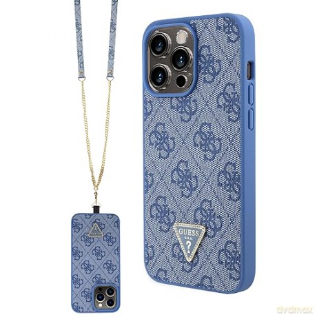 Etui Guess Crossbody 4G Metal Logo do iPhone 15 Pro Max - niebieskie