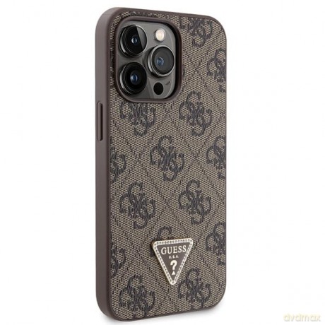 Etui Guess Crossbody 4G Metal Logo na iPhone 13 Pro Max - brązowe