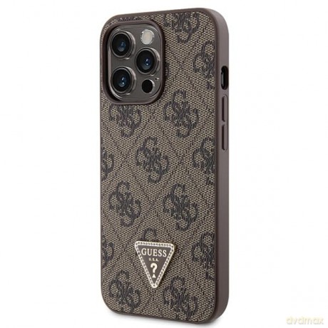 Etui Guess Crossbody 4G Metal Logo na iPhone 13 Pro Max - brązowe