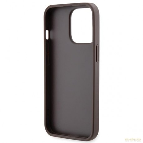 Etui Guess Crossbody 4G Metal Logo na iPhone 13 Pro Max - brązowe